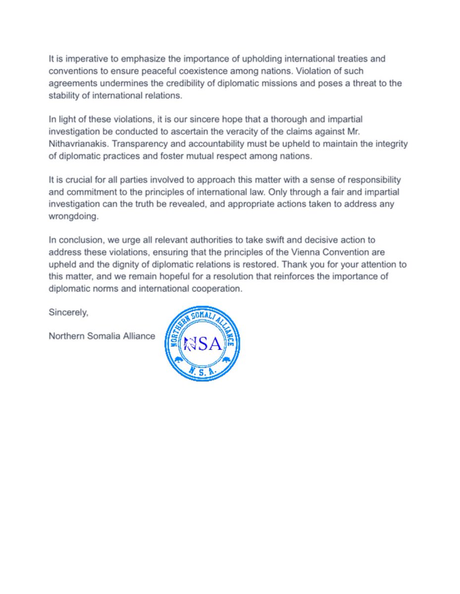 Northern Somali Alliance tweet media