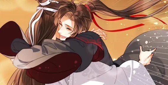 gremlinyibito's tweet photo. wangxian are so in love, good for them https://t.co/no496WI5ZQ