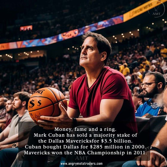AngryMetaTrader's tweet photo. Mark Cuban scored big with the Dallas Mavericks. Money, fame and a ring. Help came from Dirk who was very good and Luka who may be great.
#NBA #MarkCuban #dallasmavricks #ESPN #NBAonTNT #basketball
Eliminate the noise with https://t.co/uBhwwT36dB https://t.co/ATrtrByvhL