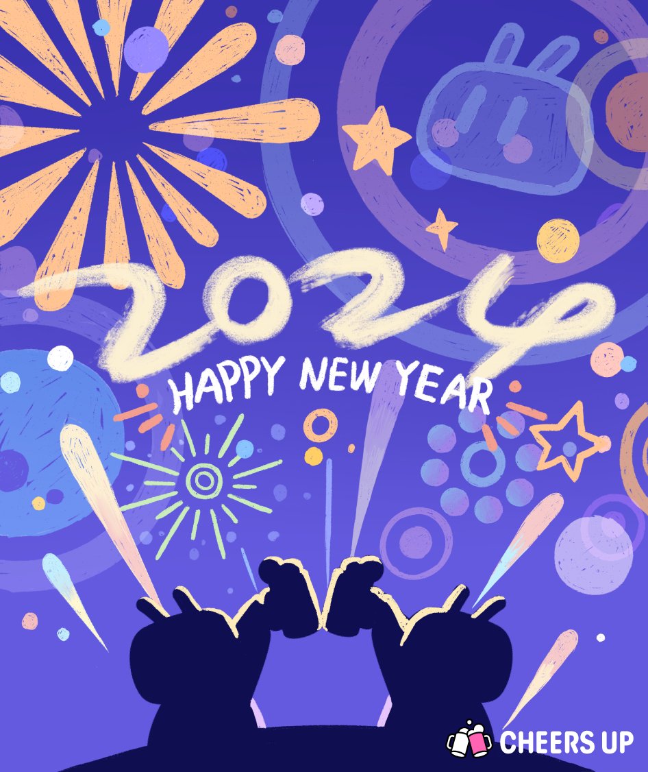🎉Happy New Year~~
As the clock strikes midnight, we bid farewell to an incredible 2023, full of memories at #CheersUP! 
Thank you to our amazing community for being part of this journey. Here's to 2024 - a year of new possibilities, growth, and endless cheers! 🍻 #HappyNewYear