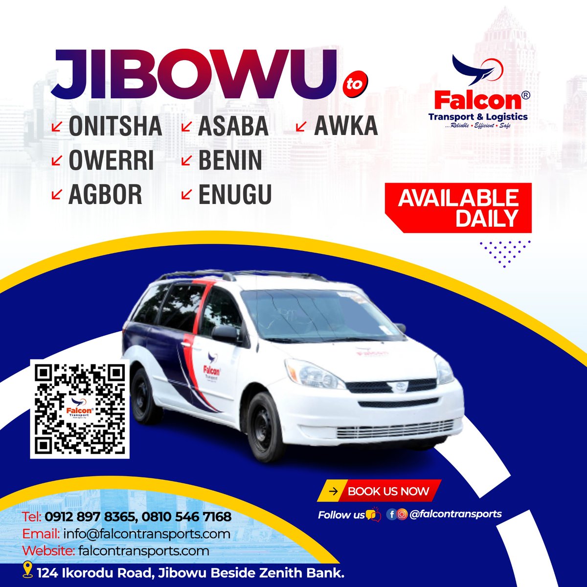 Connect with us from Jibowu to any of your favourite destination.

Book us now, our charter needs is also available send us a dm now.

#falcontransportsandlogistics #happynewyearinadvance #charterservices