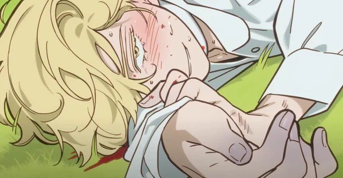 i think luka has this severe lack of empathy or general feeling with the way he bites his sleeves (his skin to feel pain) and how his fingers are purplish (the skin when it's numb) and the only way he is able to feel emotion is through the suffering of others. so i feel like-