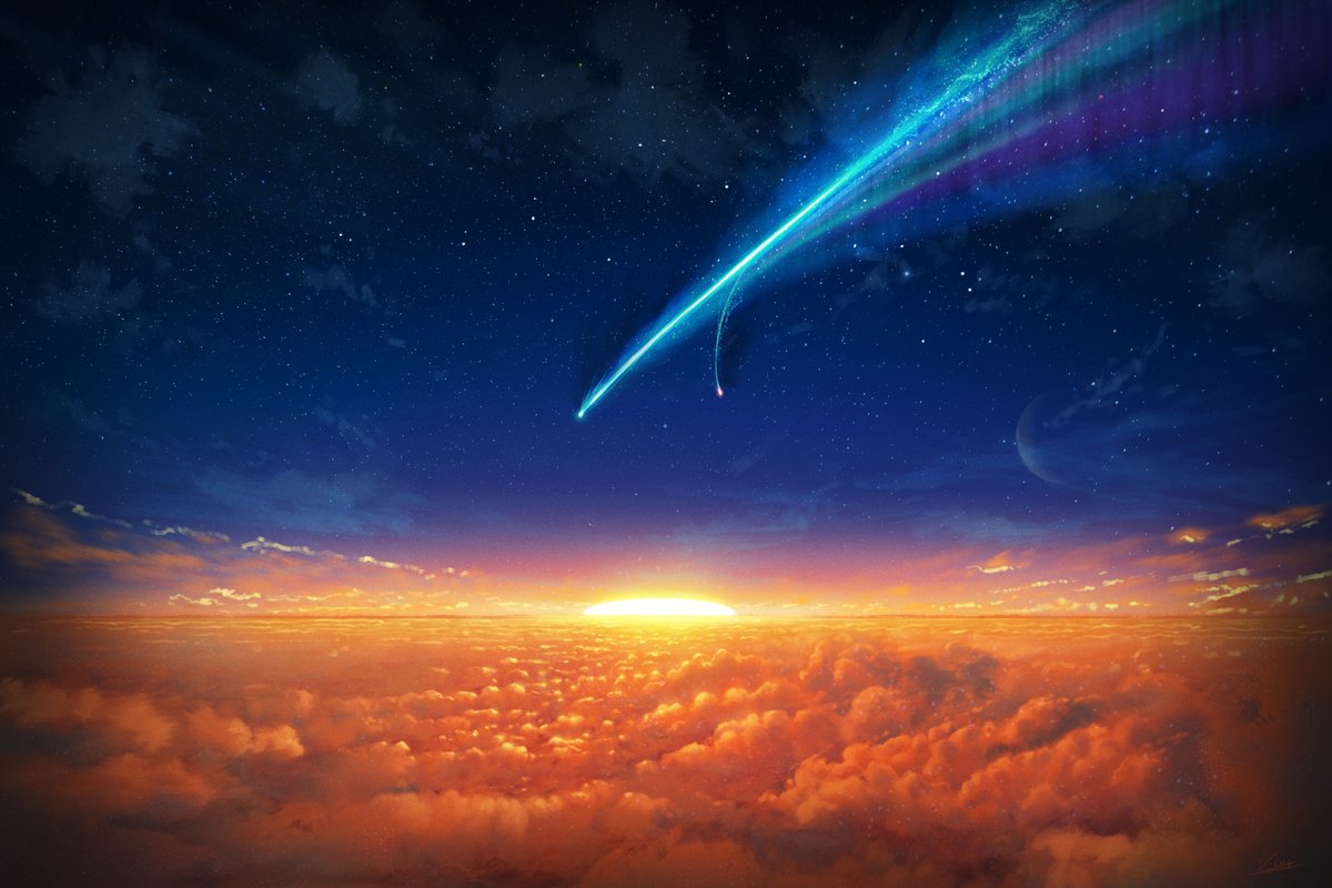 vinci_v7's tweet photo. 「新作ラスト」
今年のすべての想い��彗星に乗せて☄️ https://t.co/MQYVjjRk40