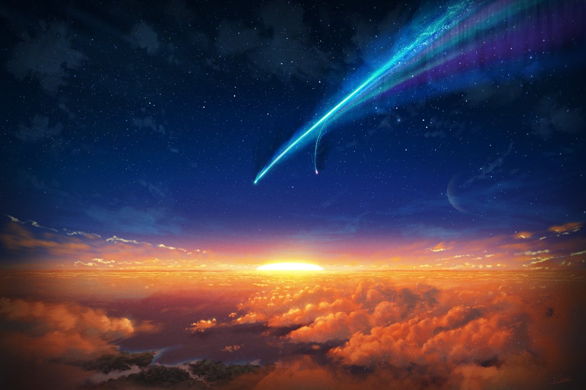 vinci_v7's tweet photo. 「新作ラスト」
今年のすべての想い��彗星に乗せて☄️ https://t.co/MQYVjjRk40