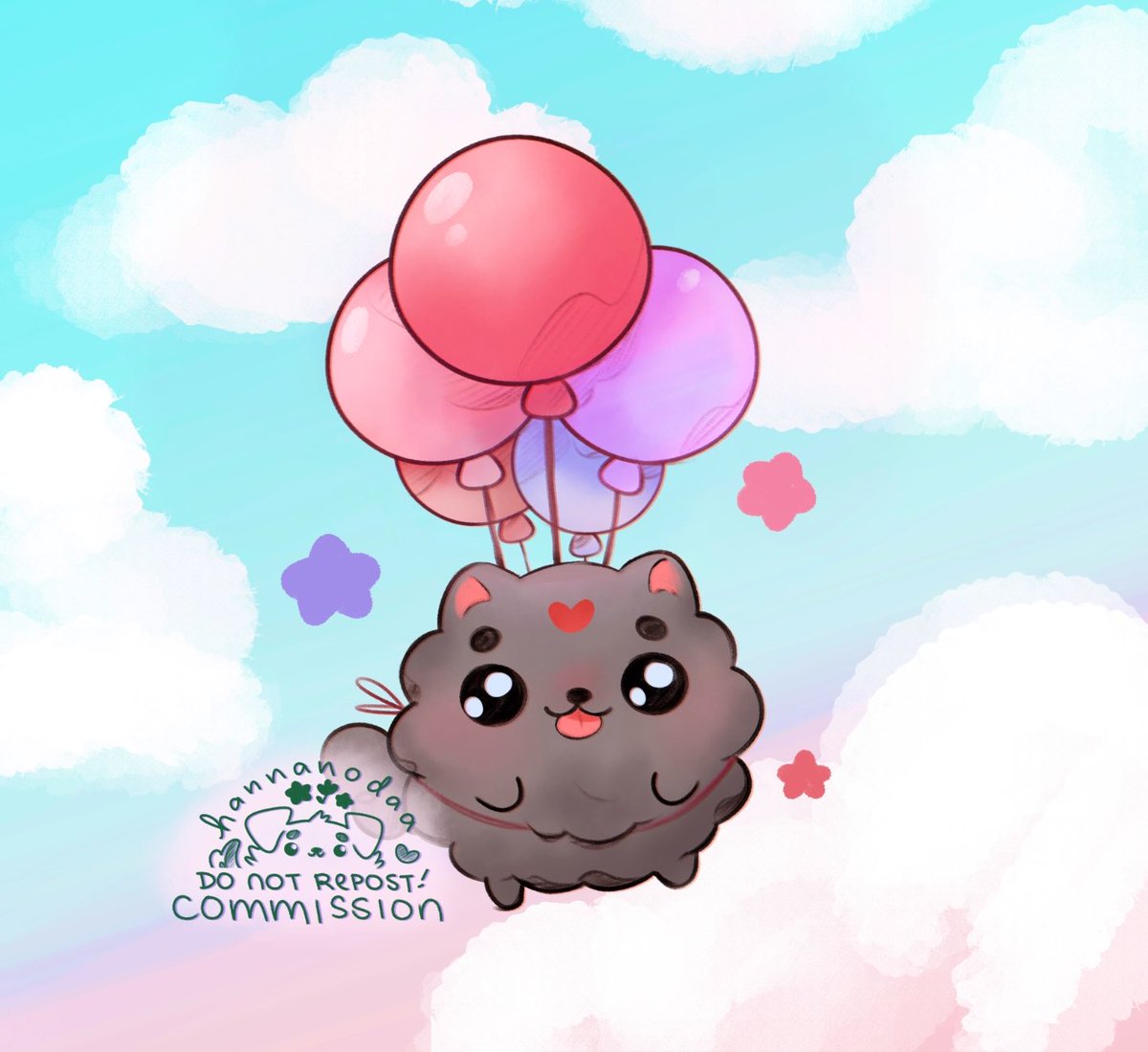 hannanodaa's tweet photo. a happy little 🎈☁️ bingpup comm I recently got to do~ 
[ #svsss #lbh #bingpup ] https://t.co/B2F1f9TVE6