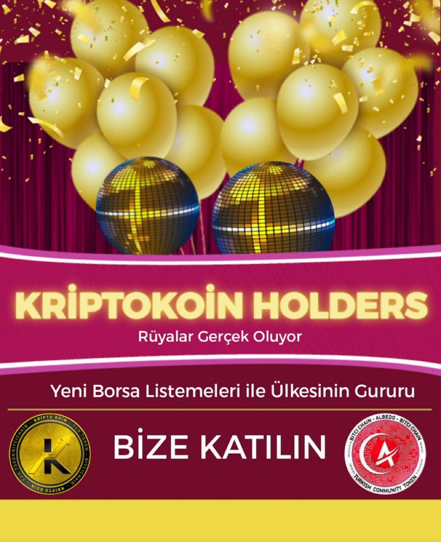 KRİPTOKOİN HOLDERS Sayısı Her Geçen Gün Artıyor.Siz de yeni yılda sevdiklerinize #Kriptokoin hediye edin🎊🥰 aramıza katılın farkınız olsun🔥💯🚀

@sonerdemir77 
<a href="/HTX_Global/">HTX</a> 
@MEXC_Official
<a href="/bitcicomtr/">Sagopa Kajmer</a> 
<a href="/kucoincom/">KuCoin</a>
<a href="/CoinTRTurkiye/">CoinTR</a>