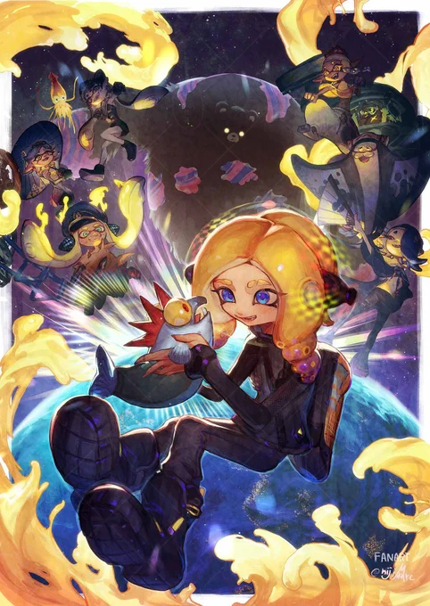 趣味編!今年はゲームを遊んでその絵を描くことがちょっとできてよかったです!来年はもっといっぱい描きたい…!#今年も残りわずかなのでお気に入りの4枚を貼る 