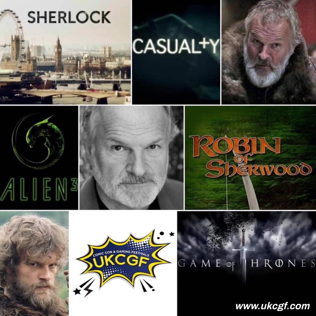 UKCGF Tour Guest Announcent for Newbury Sat 27th April at Newbury Racecourse. Clive Mantle is a much-loved British actor, a star of both stage and screen for over 40 years. Published ✍️ author #actor #casualty #GameOfThrones