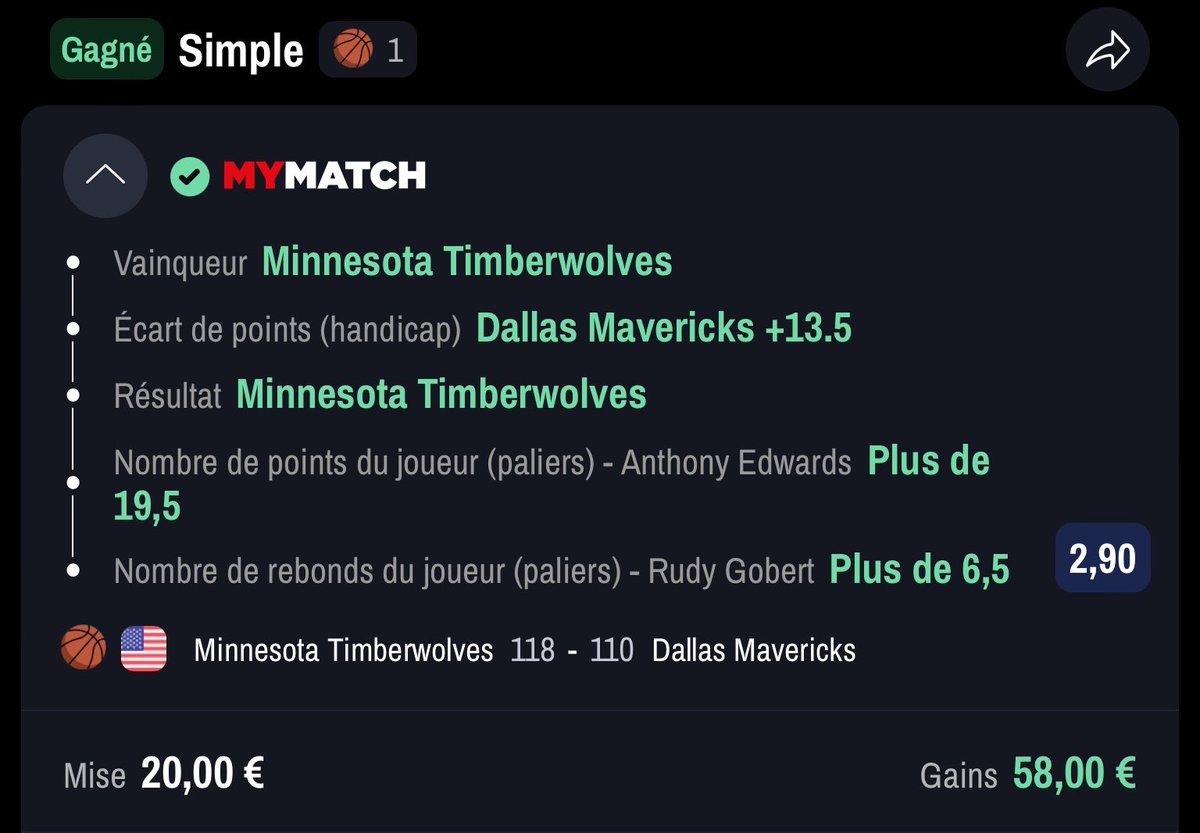 MarvelHulk38's tweet photo. @JPronos23 J ai trop hésité j avai pris mon bet personnel https://t.co/UO17g3sqwZ