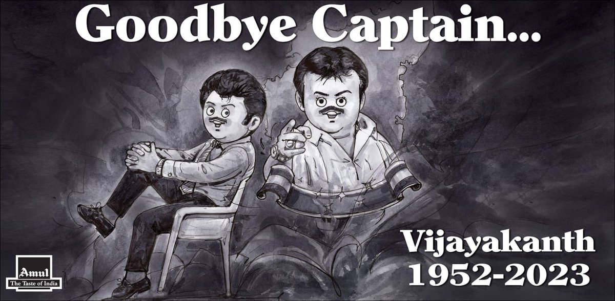 sjeeva26's tweet photo. #Amul Tribute to #Captain #Vijayakanth https://t.co/qqJzXZOpk9