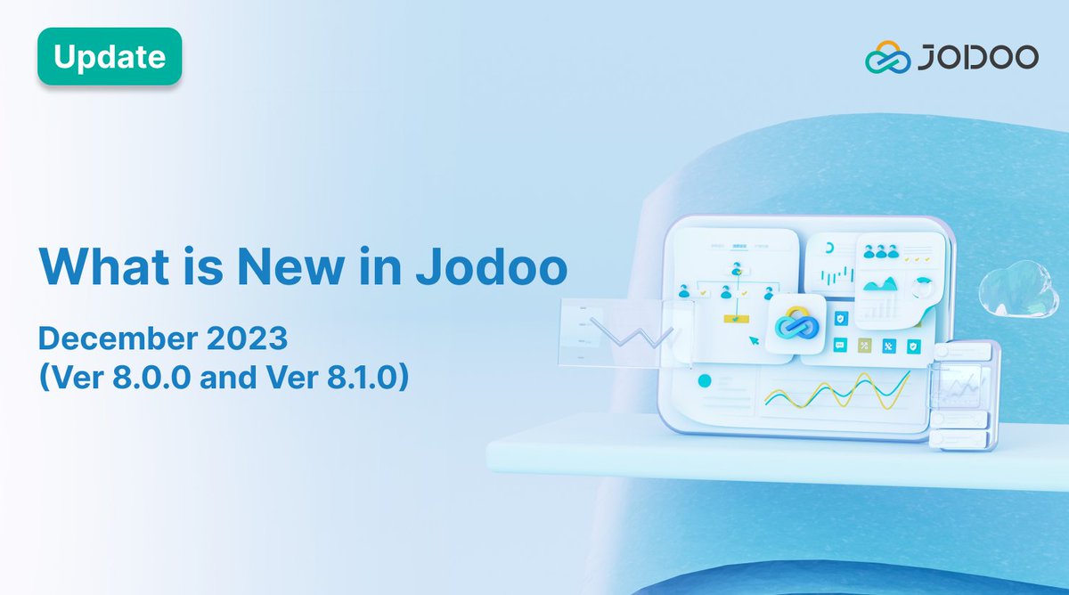 JodooHQ's tweet image. 🚀 Jodoo’s  December update newsletter is coming! 📰
Follow Jodoo now to unlock a world of efficiency and elevate your skills to new heights!
Blog link： jodoo.com/index/blog/2202
#JodooAllinOne #JodooNoCode #Jodooupdates 
 #DataAnalysis #Jodoo #DataManagement #BusinessProcess
