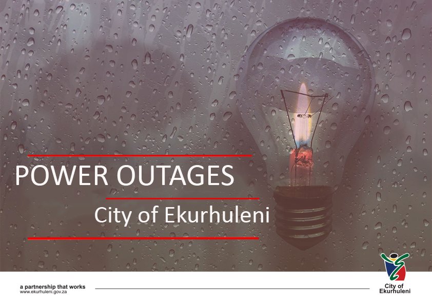 CoE_Call_Centre's tweet image. #NoPower in BRAKPAN
  
Sonneveld power outage is due to cable theft of feeders from Van Eck substation. Repairs are under way. Estimated restoration time is 22:00.