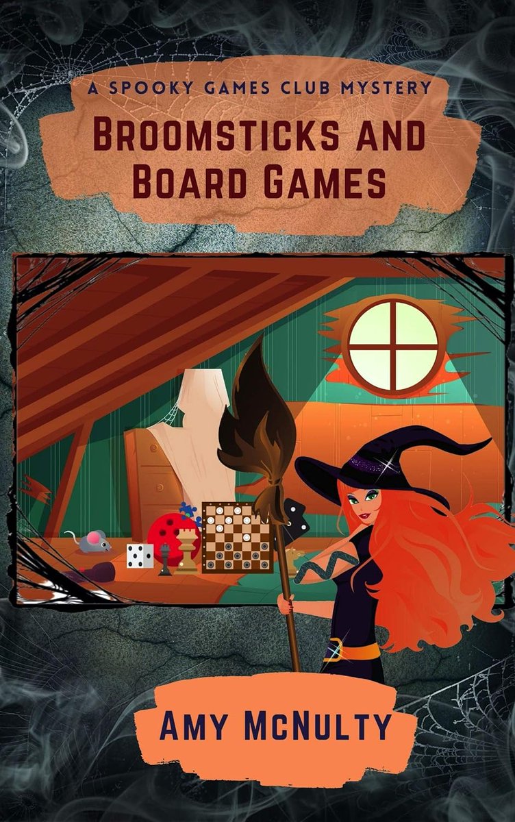 🧹Broomsticks and Board Games (A Spooky Games Club Mystery Book 1) by Amy McNulty @McNultyAmy 
#FREE on Kindle now!
US: amazon.com/dp/B08GPDTTP6
UK: amazon.co.uk/dp/B08GPDTTP6
#cozymystery #amreading #womensleuths #witchcraft  #freekindlebooks