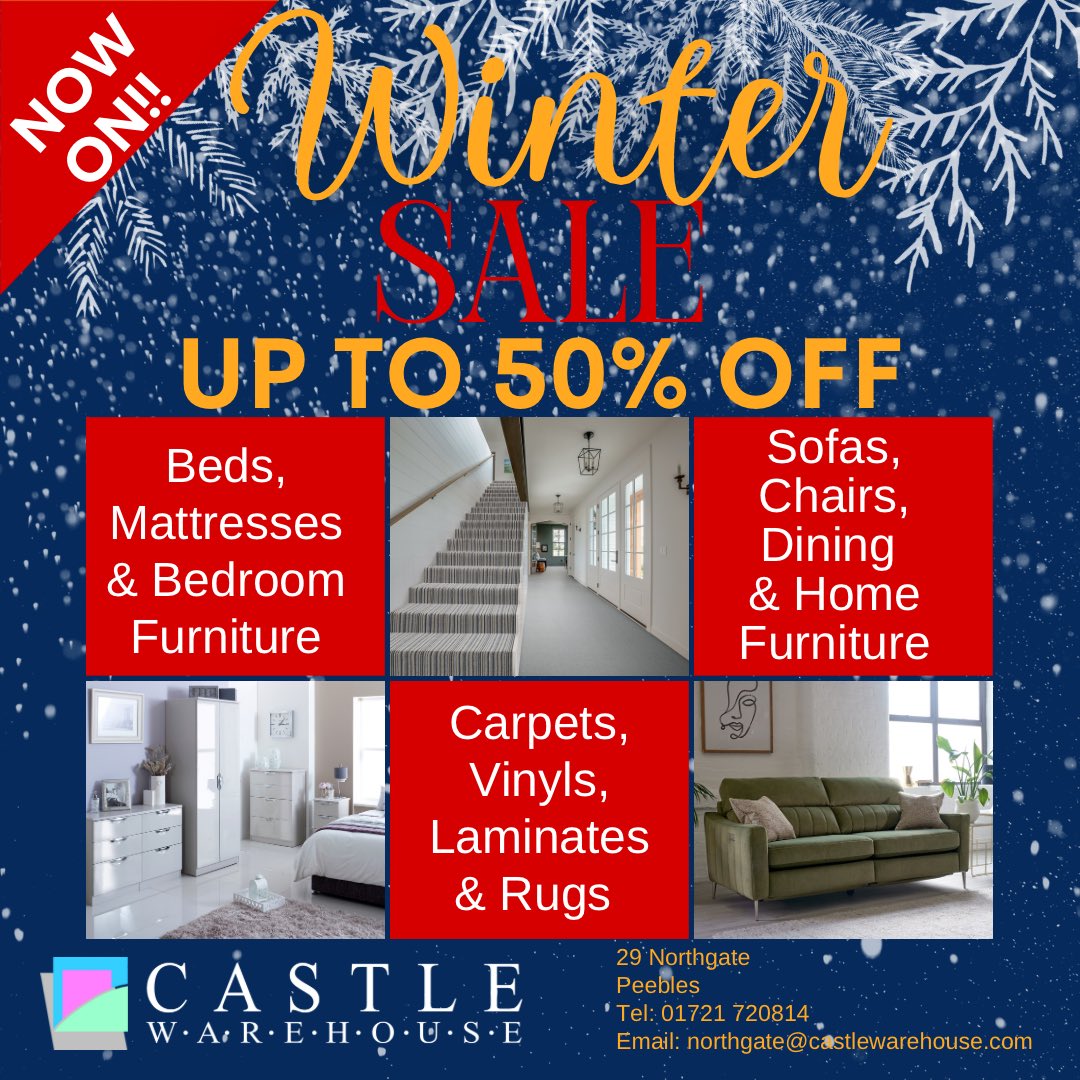 CastleWarehouse's tweet photo. Winter Sale is on now at our Northgate store!! https://t.co/4OtgPjdUdu
