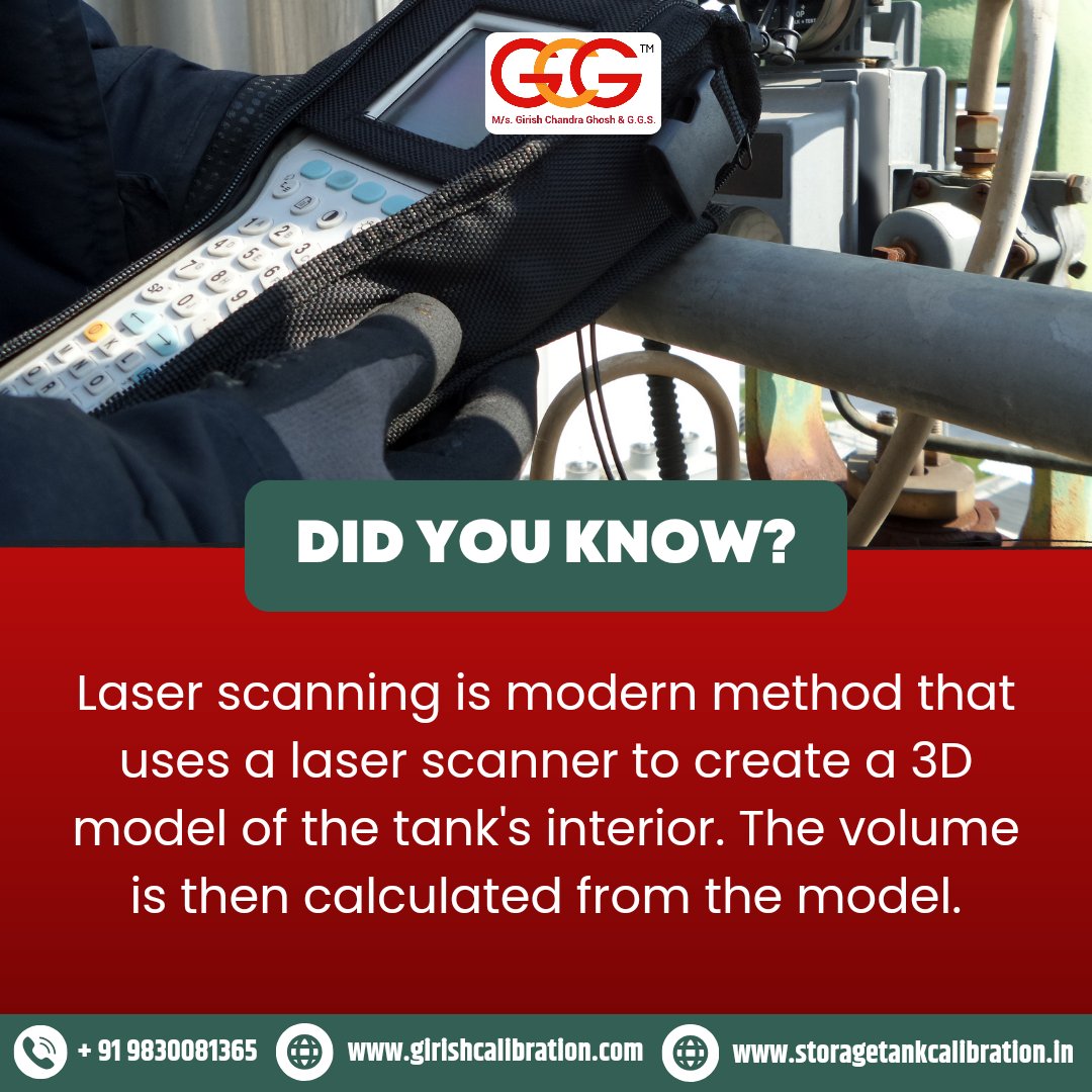 Beyond volume, laser scanning reveals hidden tank secrets - bumps, bulges, and all! Early detection means happy tanks and accurate measurements. #storagetank #tankcalibration #lasertechnology #innovation #accuracy #efficiency #GirishChandraGhosh #GirishCalibration