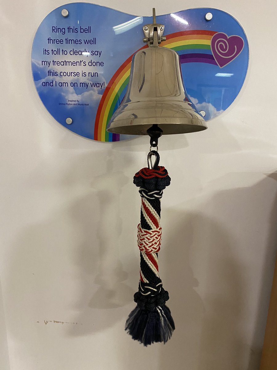 After today the dept will be closed and reopen on Tuesday. Before we ring in the New Year a big thank you to our staff, colleagues and patients.Thank you to Debra Barlow for this beautiful bell rope dedicated to her Uncle Malcolm who taught her this craftsmanship.Happy New Year!