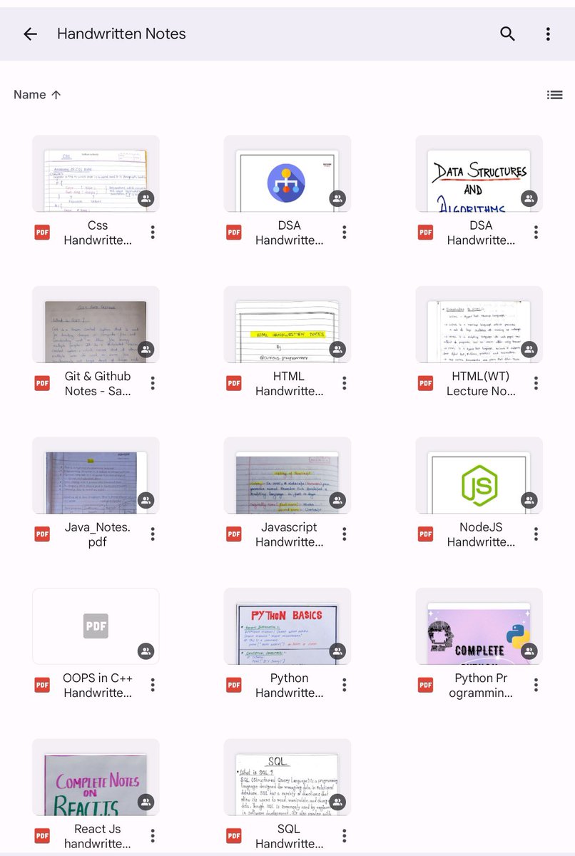 All programming Handwritten colourful Notes 🔥😱 Just for FREE!! 💙HTML ❤️CSS 💛JavaScript 💚Node.js 🩷React.js 🧡Git 🤎SQL 🩵Python 🩶Java 🤍DSA ❤️‍🔥Oops in C++ To Get all, 1. Like & Reply 'Send' 2. Retweet (much appreciated) 3. Follow me (so that I can DM)