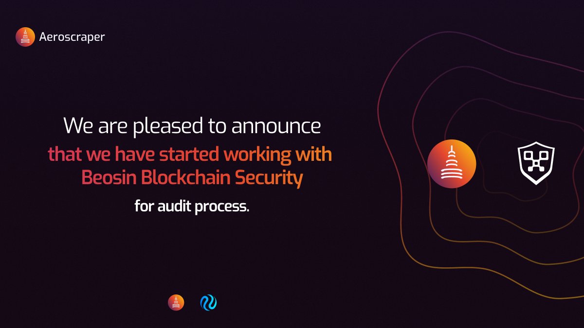 aeroscraper's tweet photo. 🌆@Beosin_com is currently conducting a comprehensive audit for @aeroscraper. Ensuring a secure, reliable platform is our top priority. 
Beosin's expertise will help us strengthen our protocol, ensuring a safe environment for Residents. https://t.co/RUFIUC7yvd