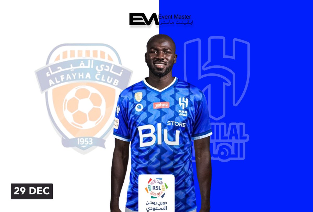 Eventmastersa's tweet photo. #الهلال_الفيحاء #دوري_روشن_السعودي 

الزعيم ضيفاً للفيحاء في الجولة ال19 من #دوري_روشن 🤩

29 ديسمبر 🗓️
6:00 PM ⏰ 

مع #ايڤنت_ماستر اشتري و بيع #تذكرتك 🎟️ بكل أمان

رابط التذكرة ✨
https://t.co/hIFWqRgeo1 https://t.co/gMWBcX80SF