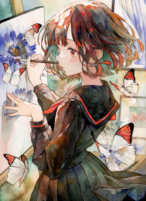 「女の子 絵中絵」のTwitter画像/イラスト(新着)