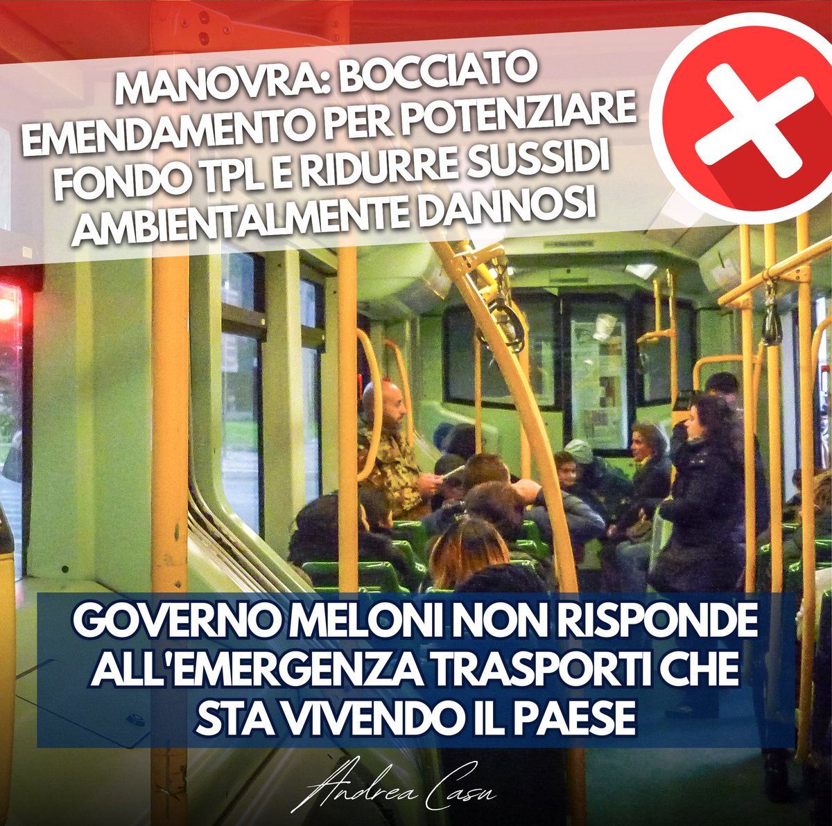 Una manovra ingiusta e sbagliata che continua a sprecare le risorse per dei sussidi che danneggiano l’ambiente senza potenziare i finanziamenti per temi cruciali come sanità, scuola, lavoro, innovazione ecologica e digitale e per affrontare la grande emergenza del Trasporto