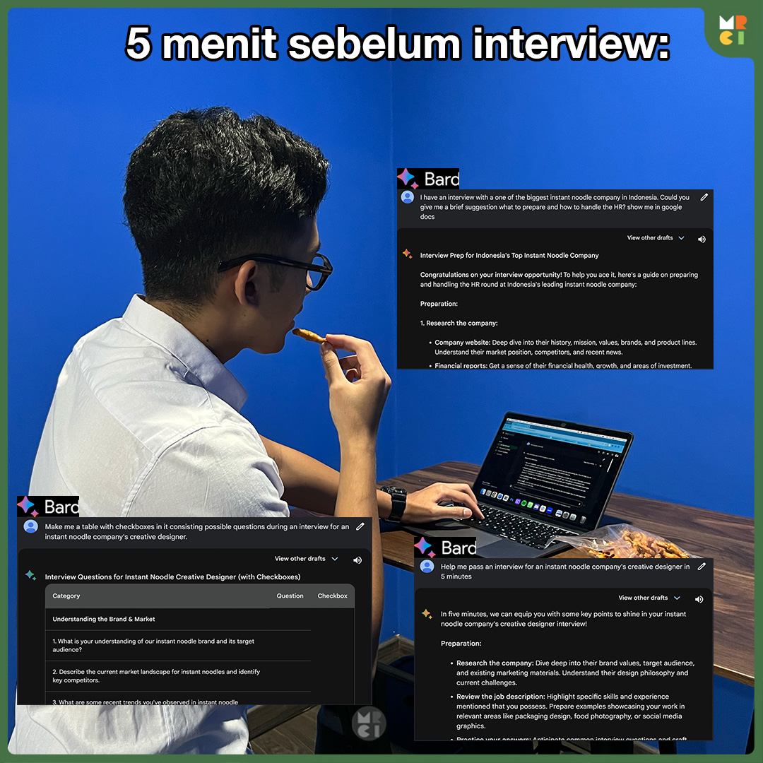 mrcipage's tweet photo. Panik ga? Panik ga? Ga lah, kan ada Bard
#BantuinDonkBard #UdahNyoBard #SmartInterview #SmartWithBARD https://t.co/ajPCJts9um