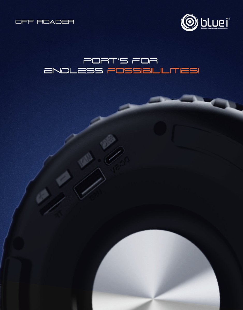 bluei_official's tweet image. Step into a world of connectivity!
bluei Off Roader portable speaker is breaking barriers with seamless connections. Swipe through to discover the future of tech harmonizing with sound. 🔄🎶 #ConnectedAudio #TechMeetsTunes

#blutoothspeaker #wirelessaudio #musiconthego