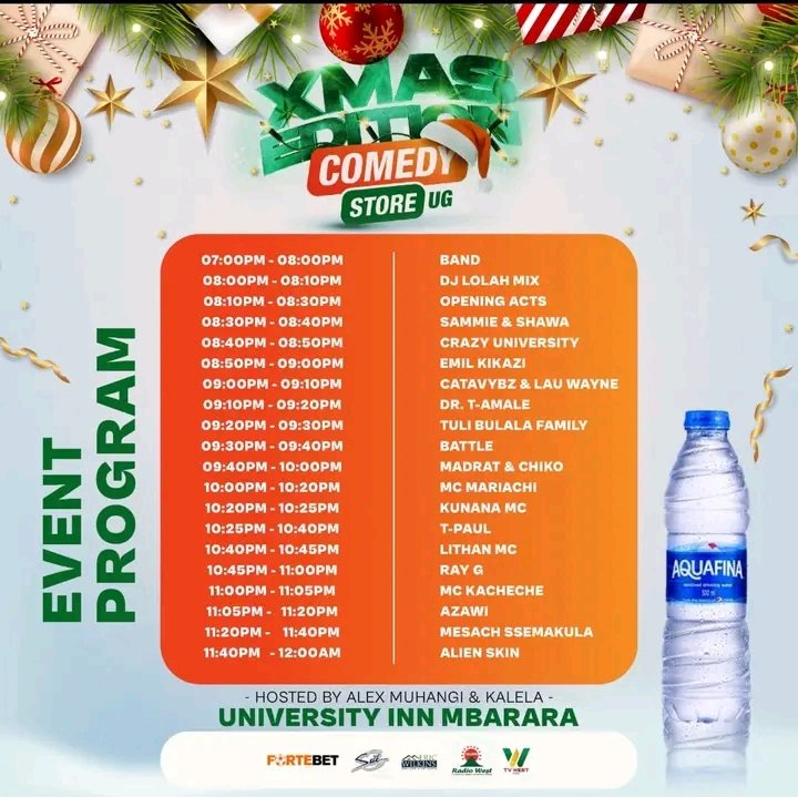 To those who are trying to geng on @Ray_G_official, here is the event program. Am tired of this nonsense simanyi Ray G yagoba Azawi ku stage. Here's the thing👇👇👇