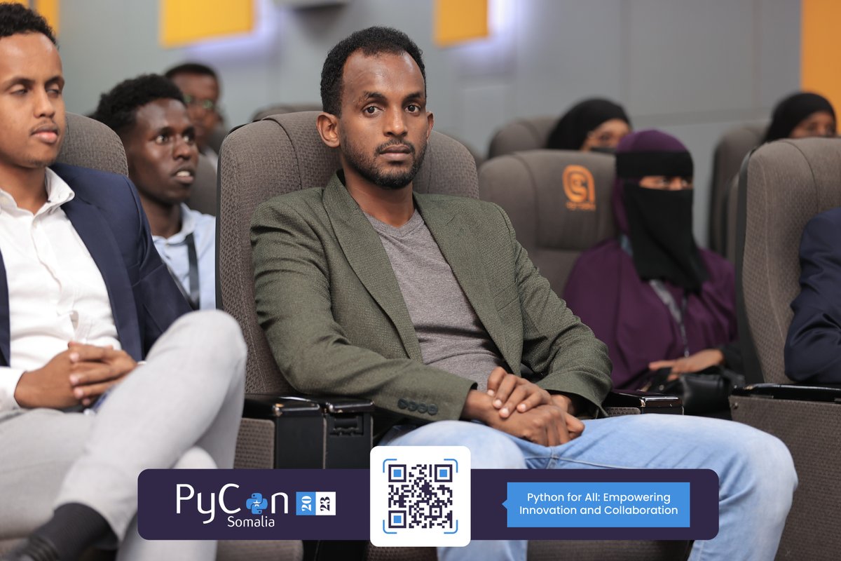 PyConSomalia's tweet photo. Eng. Ahmed Osman Ali, one of our esteemed speakers, shared his insights on PyCon Somalia and discussed how it can be further developed and supported.
#PyConSomalia #AICommunity #TechInnovation #PyCon2023 #PyConSo https://t.co/9Kwso7huX7