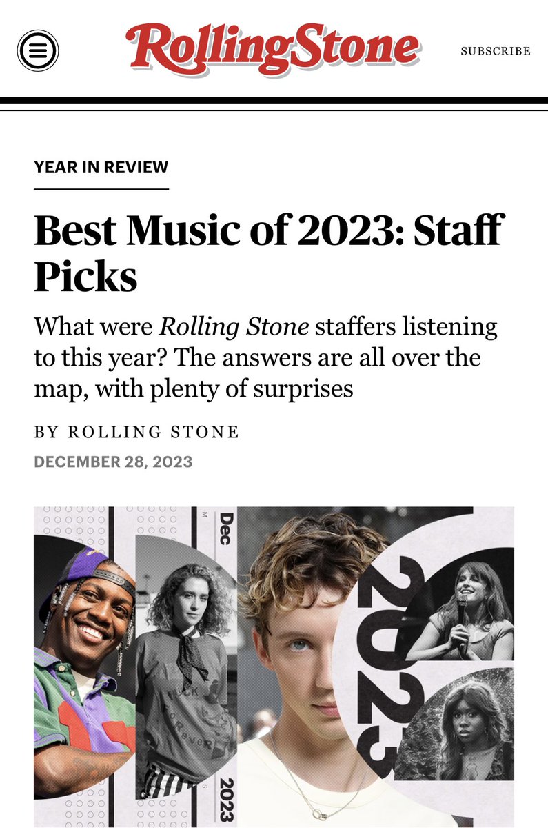 MINSUGAHQ's tweet photo. [#SugaHQ_Update] Rolling Stone Staff ranks Agust D’s “D-DAY” as one “the 10 Best Albums of 2023”

https://t.co/gn16Rn3xB5 https://t.co/zMUjIjqa1m