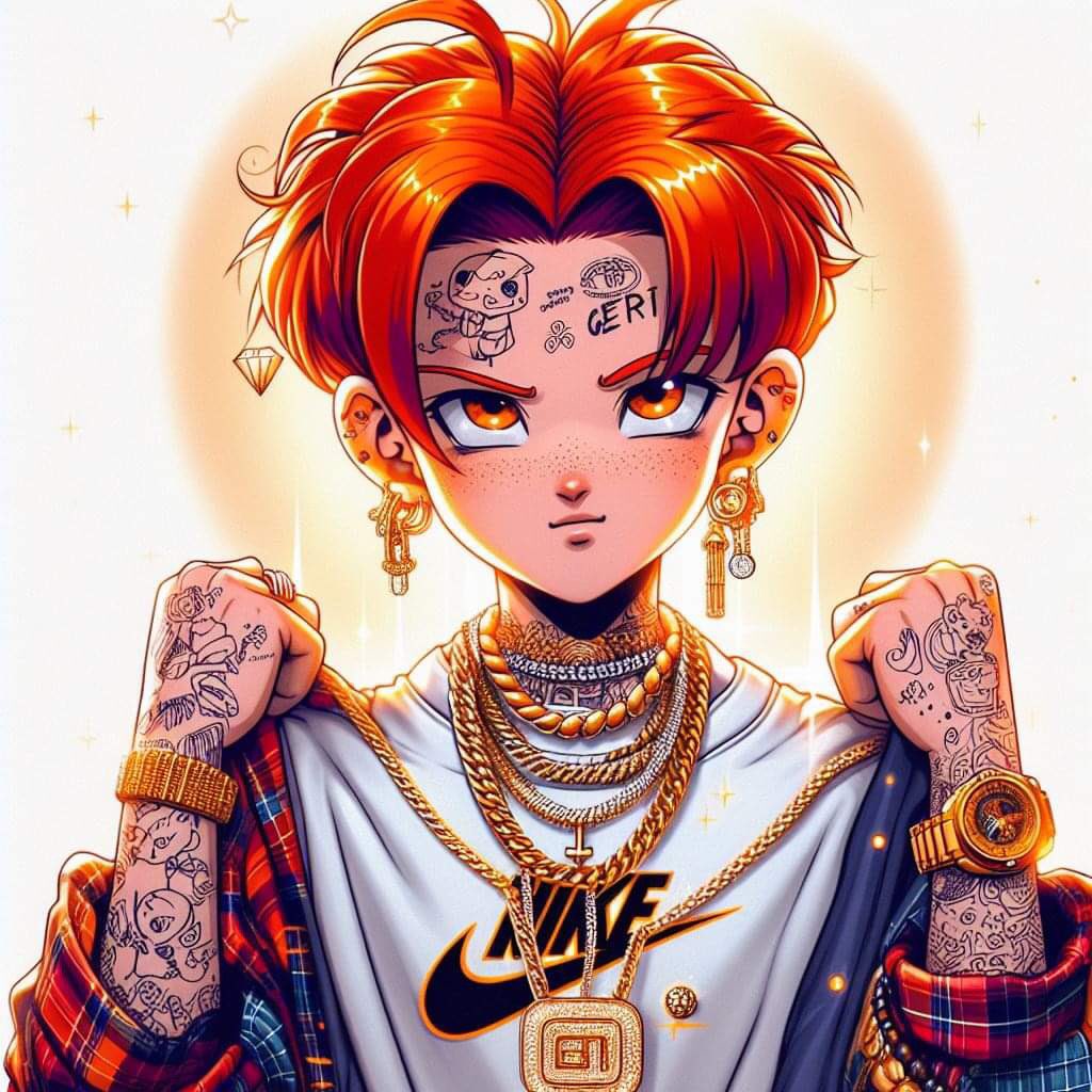 tattedsaiyan's tweet image. Immersed in my favorite art style, Saiyan Ru continues to captivate me with every glance. 🎨 His dynamic presence, fused with this timeless aesthetic, is something I&apos;ll never tire of. #ArtLover&apos;sParadise #SaiyanRuMasterpiece 🌠 #EndlessInspiration ✨