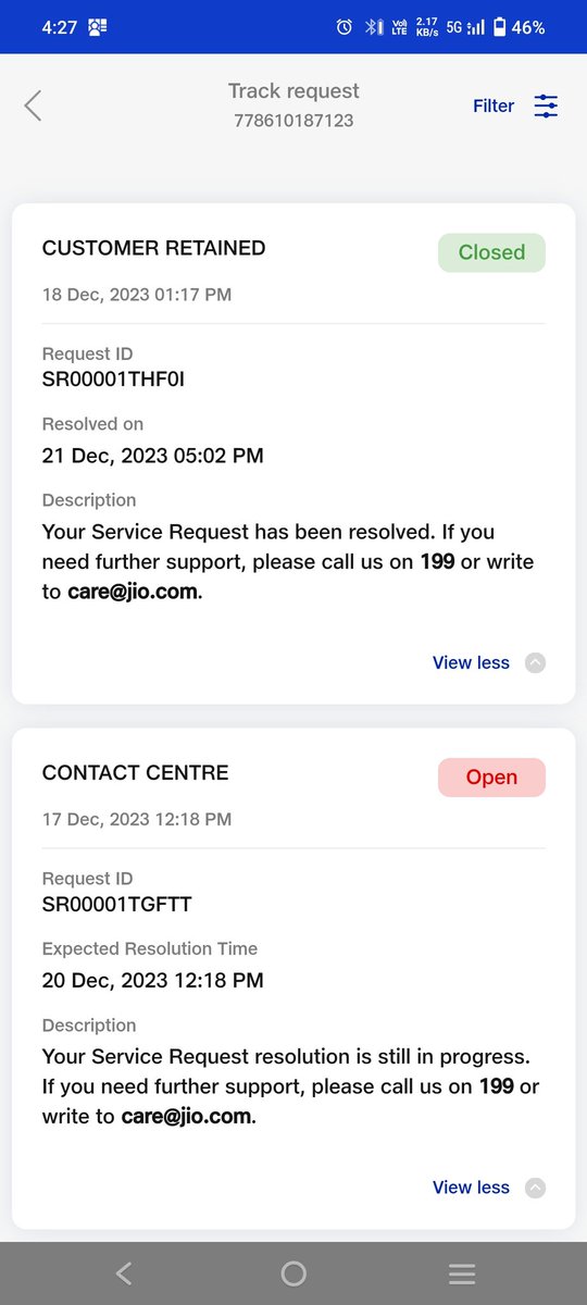 Pradeep__info's tweet photo. @JioCare @reliancejio @ConsumerRightX @jagograhakjago 
Still how many day's,,, 10th day connection is not working https://t.co/JDqHDYKfeW