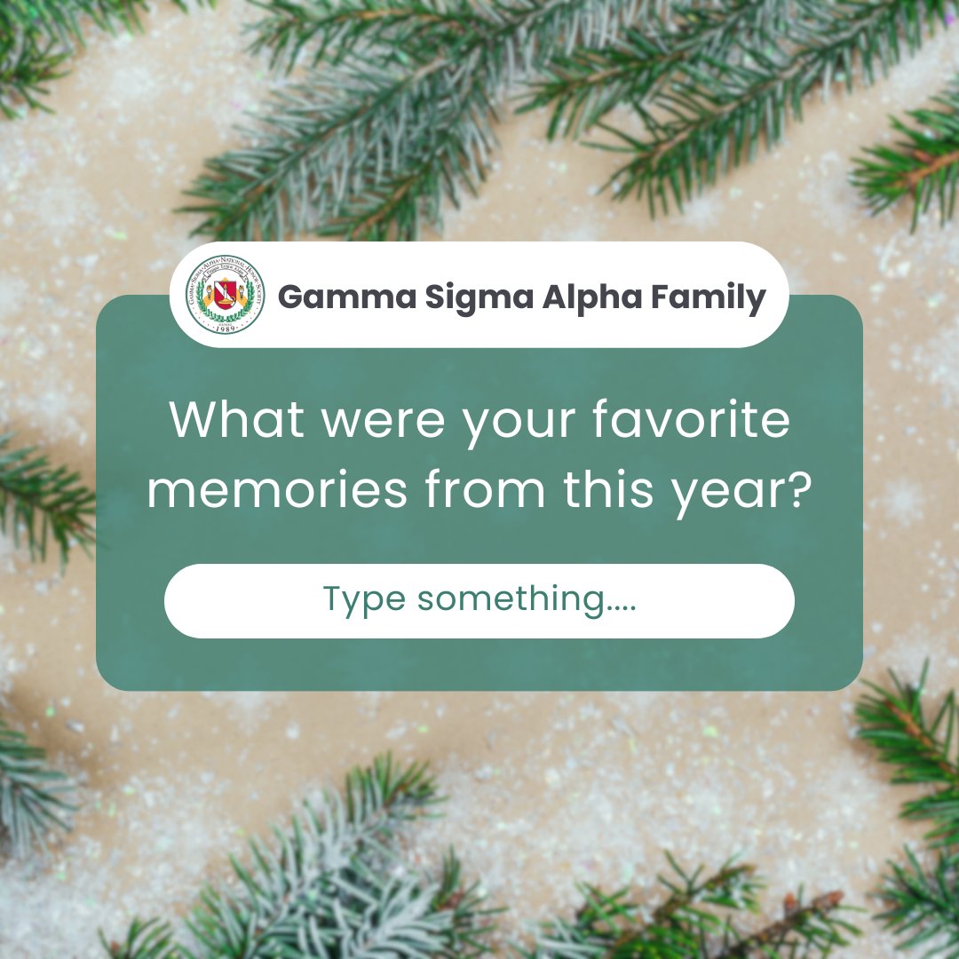 Gamma Sigma Alpha tweet media