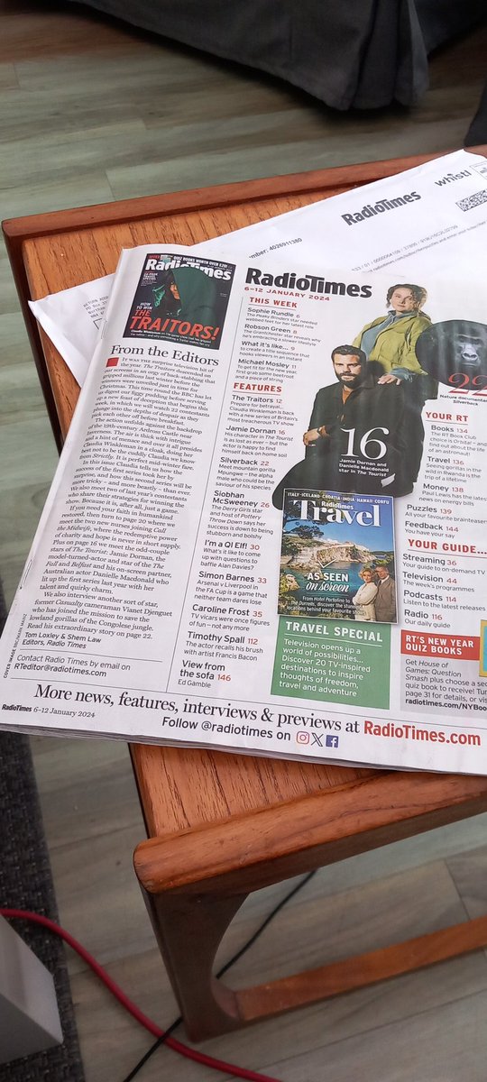 Dear <a href="/RadioTimes/">Radio Times</a>,
I have received a naked copy of the magazine this week. I hope this reflects the greatness of the office Christmas party! 
🥳💤😳