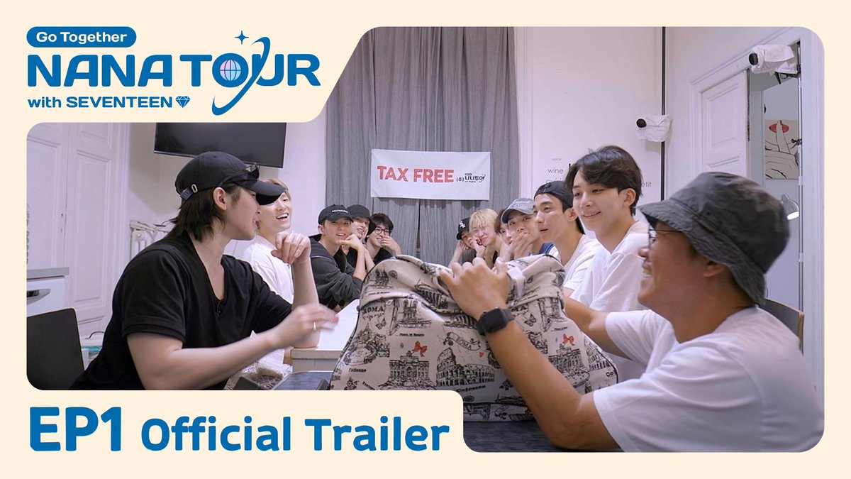 [NANA TOUR with SEVENTEEN] Official Trailer - EP1 ▶️ youtu.be/XA-V84AQzHo 나나투어는 픽업서비스도 특별하다! 🚩🧳 NANA TOUR's Special Pickup Service! 🚩🧳 VOD Pre-order NOW available💌 👉 campaigns.weverseshop.io/NANA_TOUR_with… 🗓️Schedule 1/5 (금) 저녁 8:40 tvN 첫 방송 밤 10:00 EP1 풀버전…