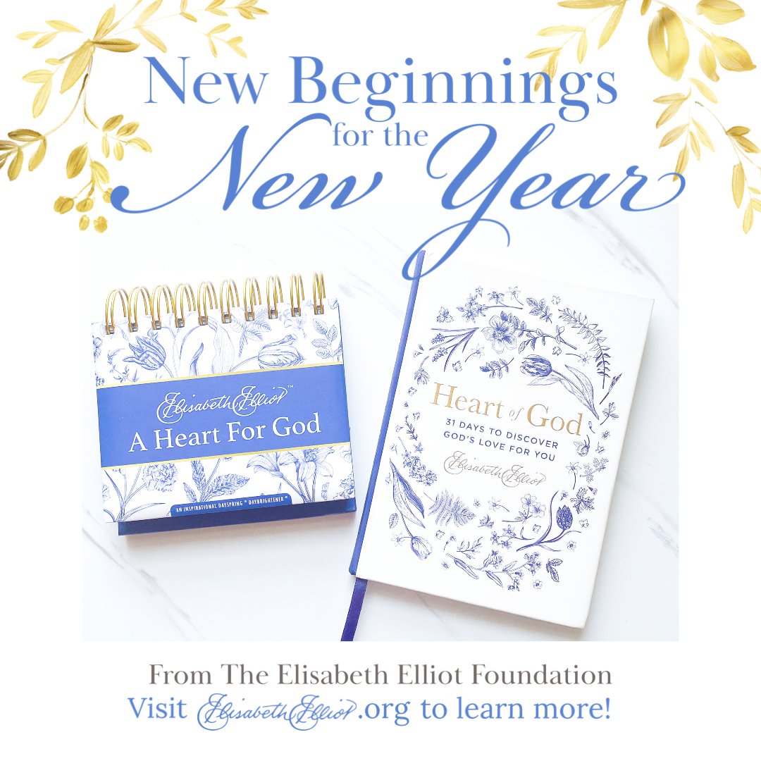 EElliotFdn's tweet photo. ✨💙 Begin a new this 2024 with these encouraging resources from Elisabeth Elliot and the Foundation... We pray that your heart is centered on the Lord, His peace & hope ✨
#elisabethelliot #newyears #hopeofchrist #peace https://t.co/gPcy3rzFbm