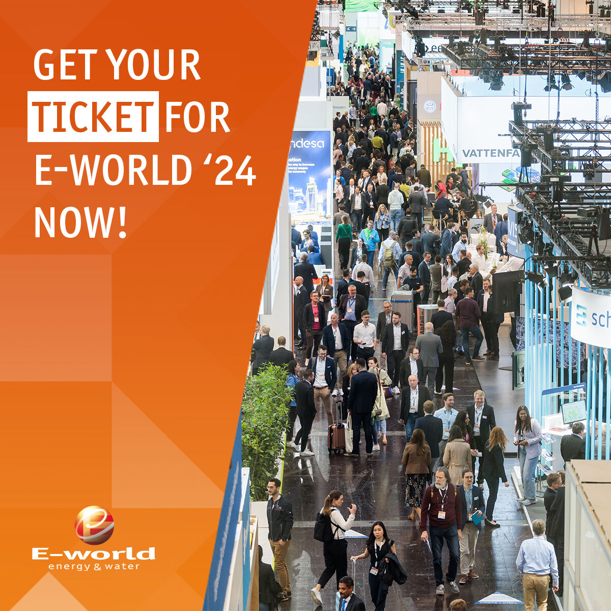 Ready to witness the future of energy? ⚡🔮 Buy your ticket for #Eworld24 today! 👉 t1p.de/Tickets-Eworld…