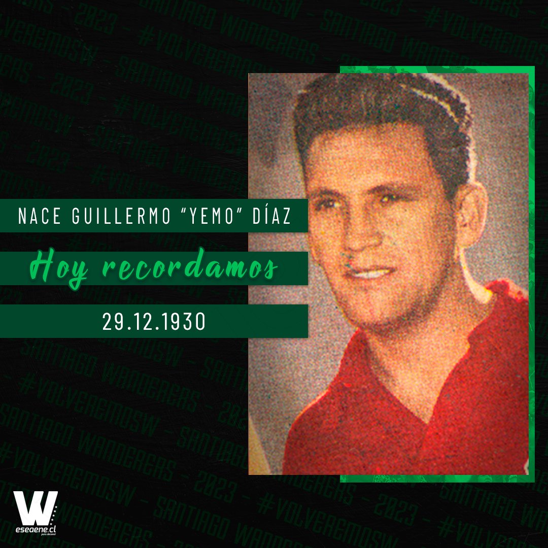 eseaenecl's tweet photo. Una de las grandes figuras de Santiago Wanderers de Valparaíso en la década del 50. Guillermo Díaz con su exquisita técnica defendió en más de 170 partidos la camiseta del Decano, y tras el retiro alcanzó el título del ascenso en 1978 🏆🇳🇬 #HoyRecordamos #VolveremoSW #SW2023. https://t.co/BJOK5bkGKC
