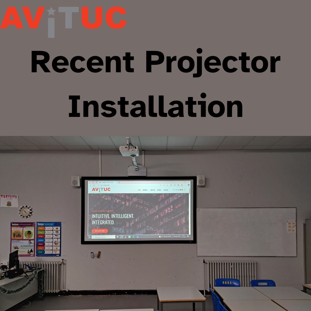 Another recent Projector Screen installation. 

Speak to Avituc today and get a quote for your classroom or training room. 

Call us today on 01 584 2905.

#audiovisual  #educationireland  #projectorinstall #projectionscreen #120inchprojection
#largeprojectedimage