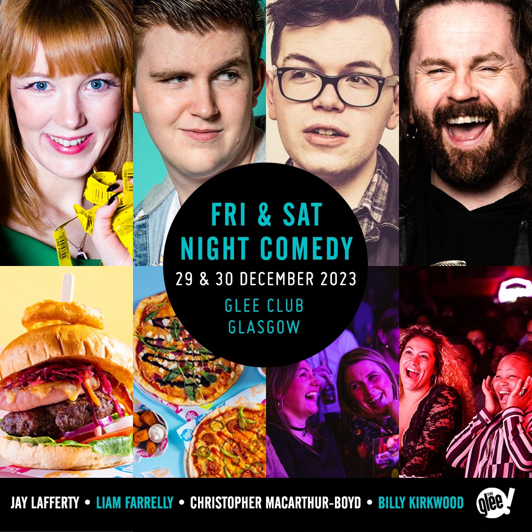 If you're feeling a bit cooped up this Twixmas week why not add some post-Christmas cheer by catching some award-winning weekend comedy with us this weekend?! 🙌 Featuring the hysterical @jayjaylaffs, @LiamFarrelly9, @macarthurboyd & @Billykirkwood 💥 🎟 bit.ly/GlasgowWeekend…