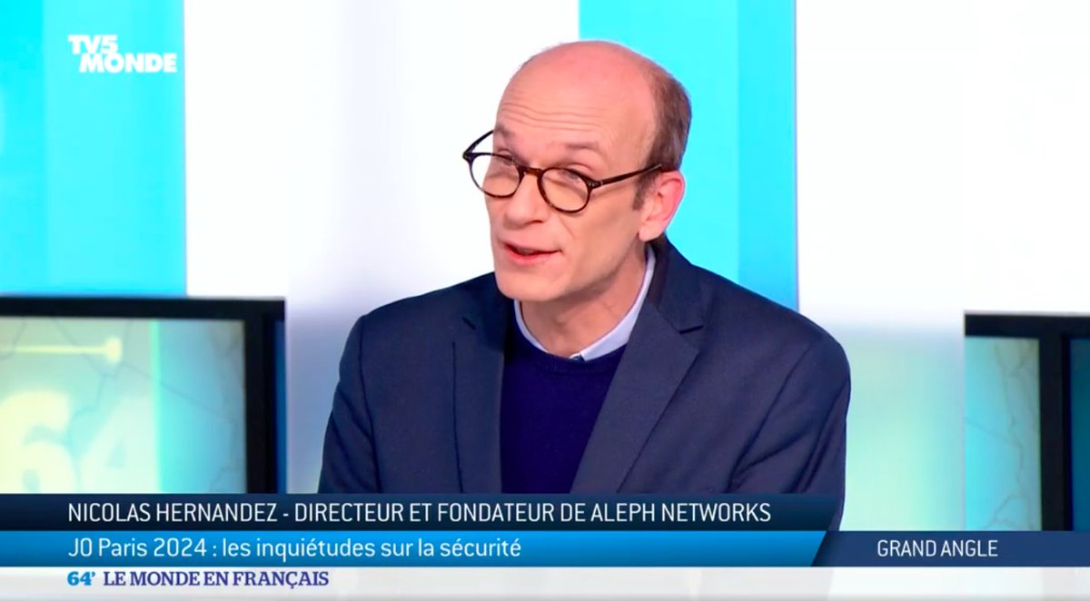 "Sur toute la partie veille cyber pour les #JO2024, c'est une filiale de #CISCO 🇺🇸 qui a été sélectionnée." Nicolas Hernandez, directeur et fondateur d'<a href="/alephnetworks1/">Aleph</a> (à partir de 4mn)
revoir.tv5monde.com/toutes-les-vid…
