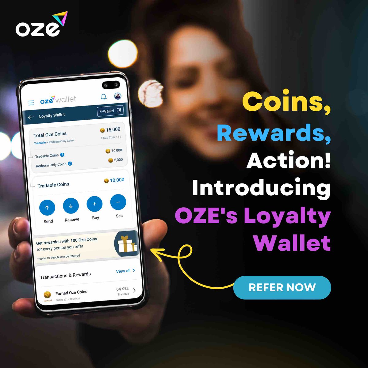💳 Loyalty redefined! OZE’s new loyalty wallet is your key to earning tradable and redeem-only coins. Your journey to rewards begins here! #OZELoyalty #Rewards #OZECoins #OZEsuperapp #loyaltyrewards