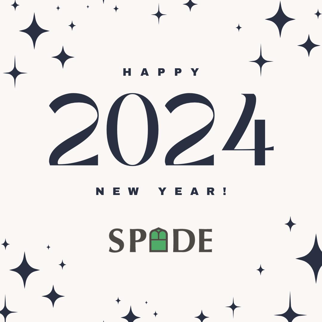 🥳🎉🥳 HAPPY NEW YEAR! 🥳🎉🥳 All of us at SPADE would like to wish you a very #HappyNewYear! We've had a wonderful 2023 and have lots of great things happening in 2024. So thank you all for your continued support! Happy #NewYear! From Bernie and the whole SPADE Team