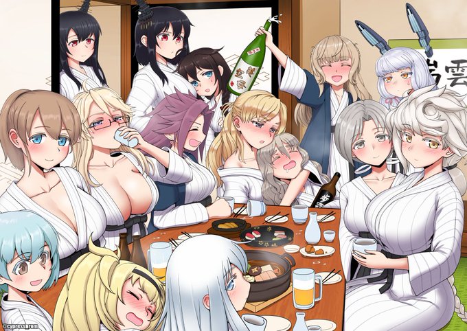 今年の忘年会絵は描けそうにないので代わりにこの絵を再掲しておきますね。 