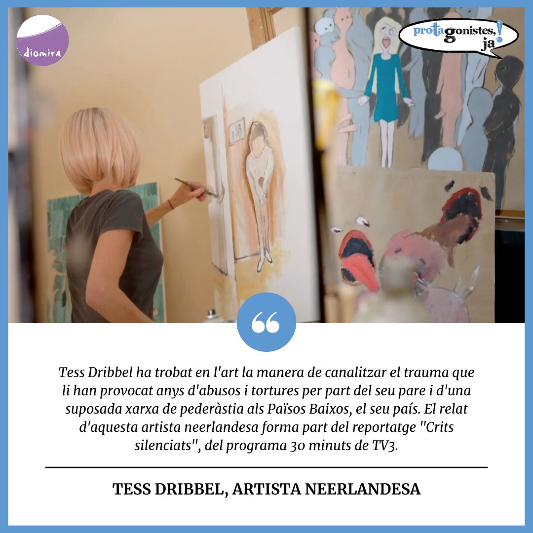 📝Al Protagonistes, ja! de desembre descobrim la història de la <a href="/tessdribbel/">Tess Dribbel</a> i com ha trobat en l'art la manera de canilitzar el trauma d'anys d'abusos i tortures.

🌐protagonistesja.wordpress.com/2023/12/22/mha…