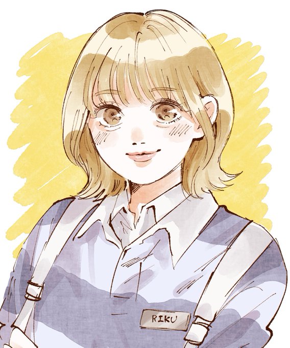 「collared shirt name tag」 illustration images(Latest)