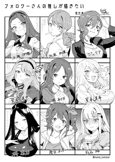 #フォロワーさんの推しが描きたい アイマス編