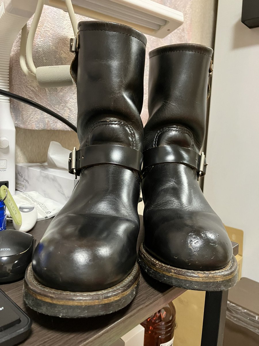 hidegpz900's tweet image. #REDWING
#REDWINGPT91
#REDWING2268
#REDWING茶芯
#REDWING1994

教えてください🙏
コレってREDWINGPT91の94モデルの茶芯で合ってますかね？