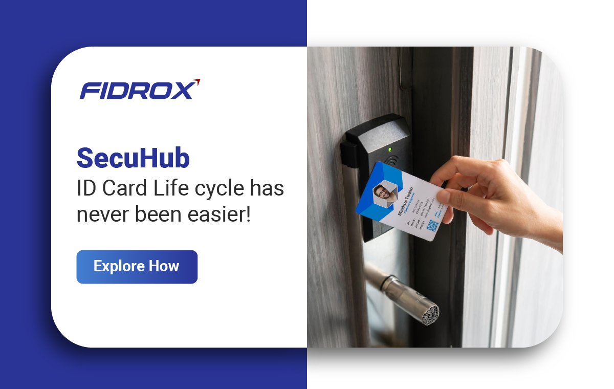 Revolutionize ID card management with #SecuHub by #Fidrox! Enhance security and streamline HR operations. Explore the future of authentication and employee security.
Learn more: fidrox.com/contact-us/
#Innovation #IdentityAccess