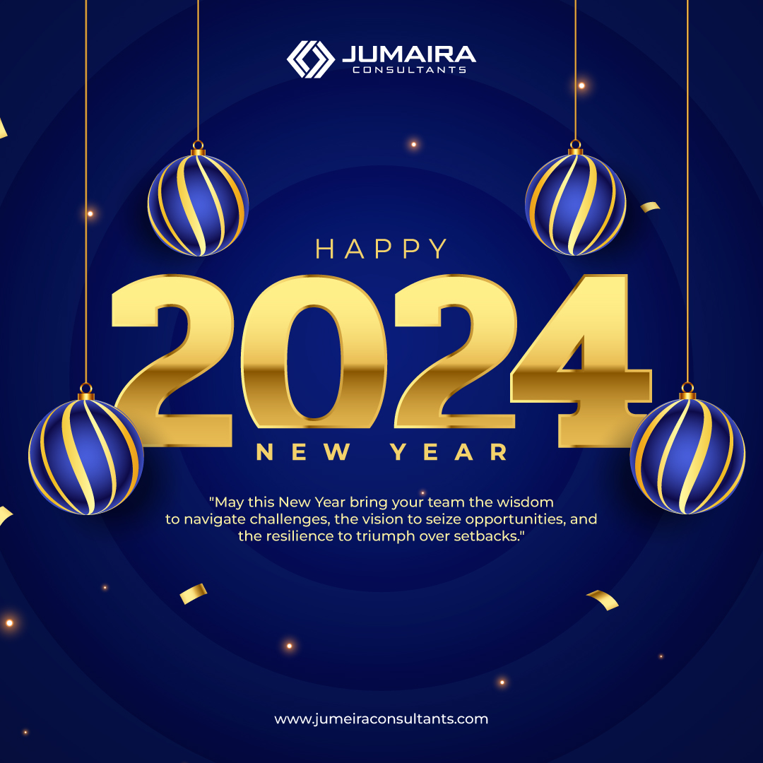 May this New Year bring you closer to your loved ones and fill your life with precious moments. Wishing you a year full of love and happiness. 💖🎉

#HappyNewYear2024 #NewYearsEve #NewYearsResolutions #NewBeginnings #EmbracingDreams #EmbracingWishes #JumairaConsultants